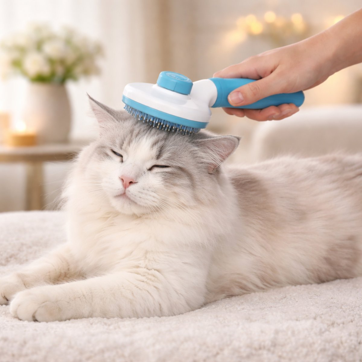 Self-Clean Deshedding Brush