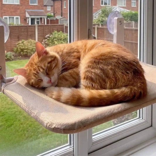 The Cat Window Seat — Foldable, Fits Any UK Window