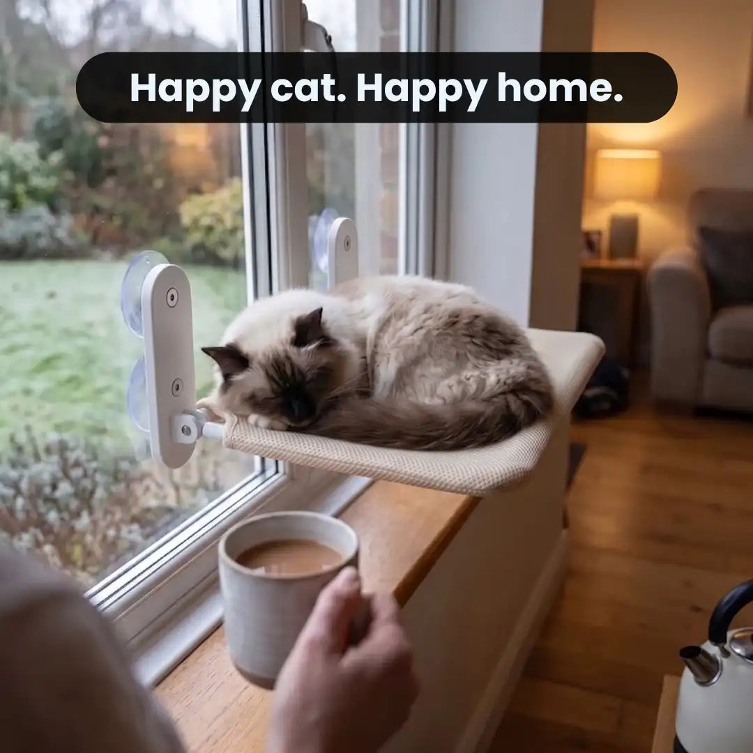 The Cat Window Seat — Foldable, Fits Any UK Window