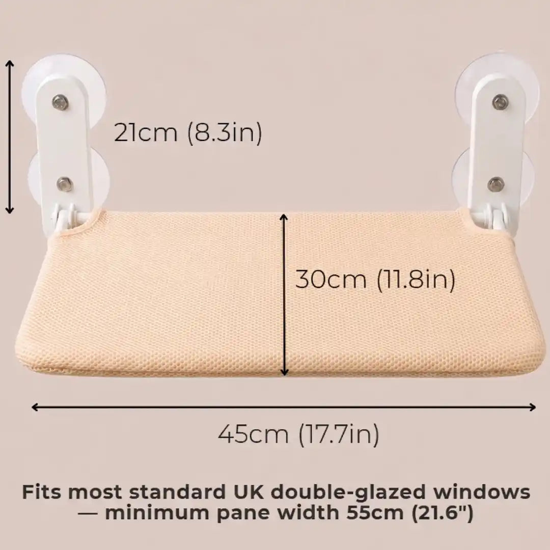 The Cat Window Seat — Foldable, Fits Any UK Window