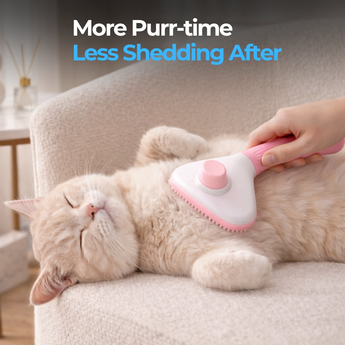 Self-Clean Deshedding Brush